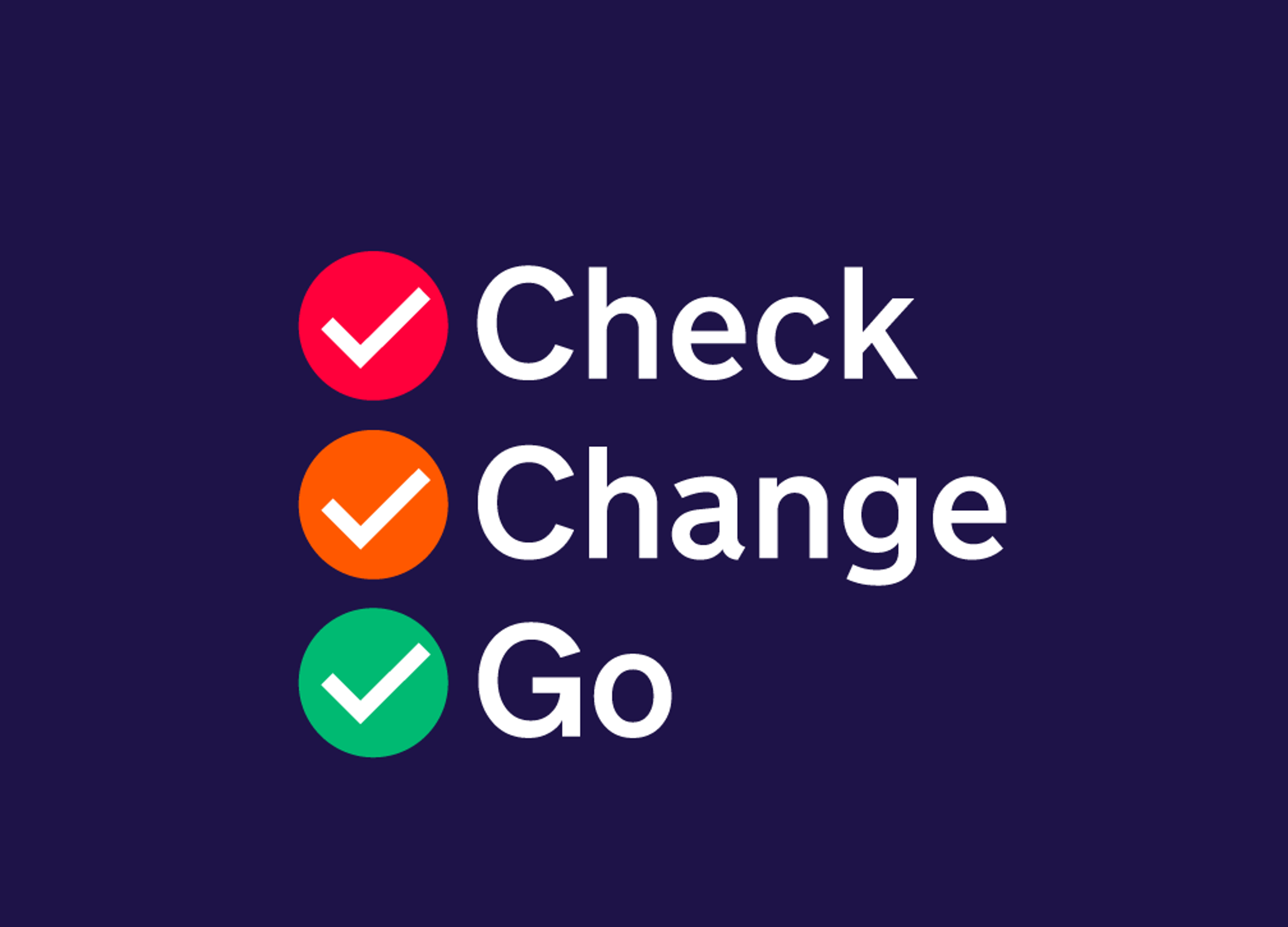Image of check change & go logo