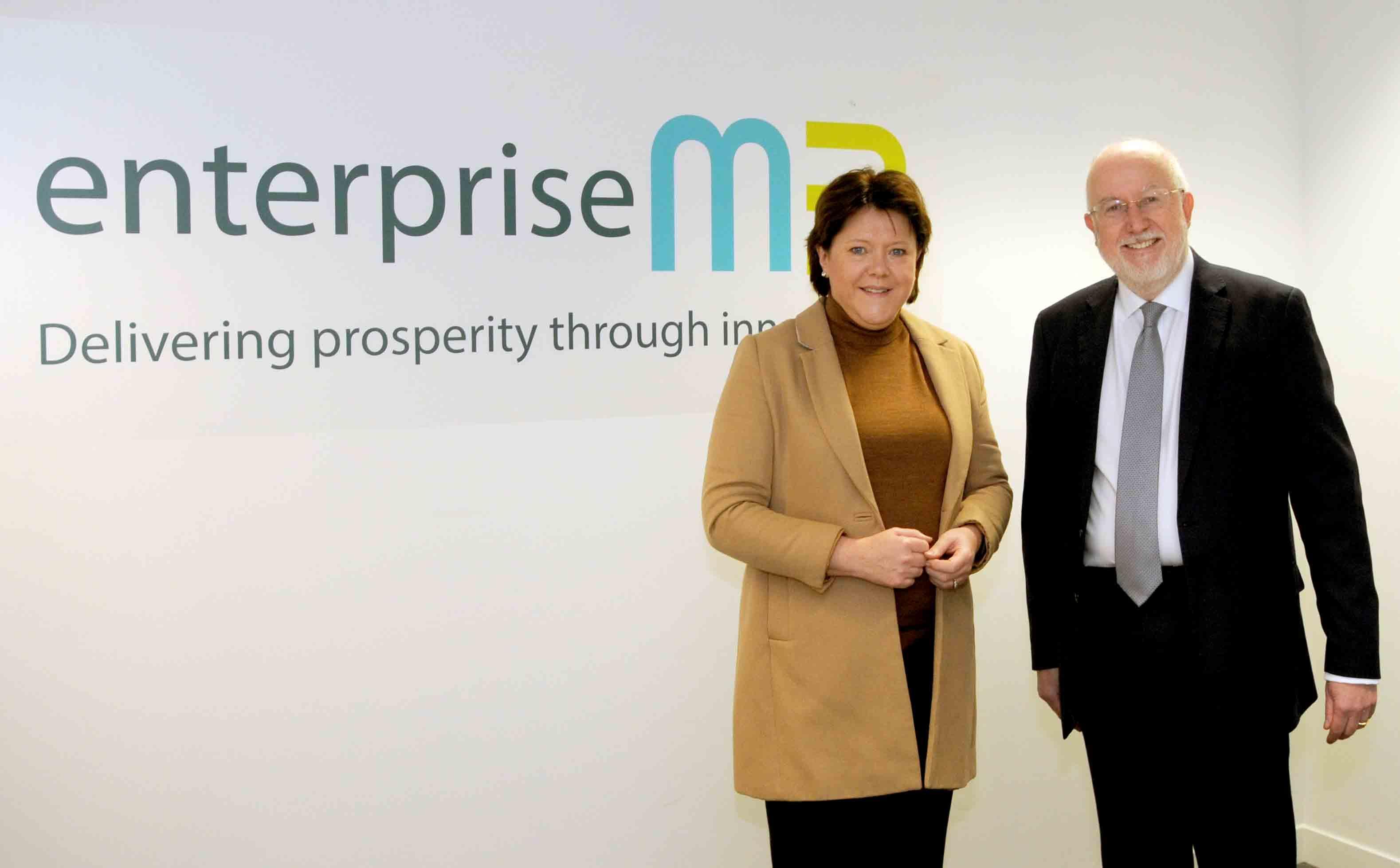 Image of Dame Maria Miller MP with EM3 Chair Michael Queen