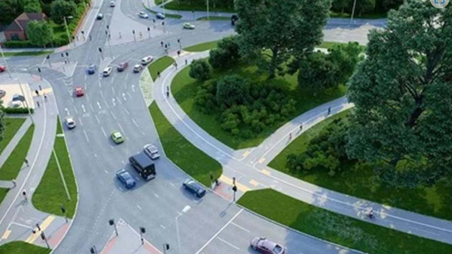 Artist impression of Brighton Hill Roundabout in Basingstoke